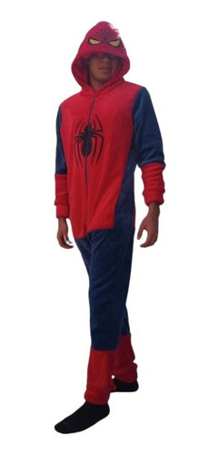 Pijama Mameluco Spiderman Tipo Kigurumi Unisex Abonitos.mx