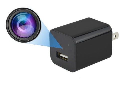 Camara Espia Hd 1080p Cargador De Pared Mini Usb Seguridad