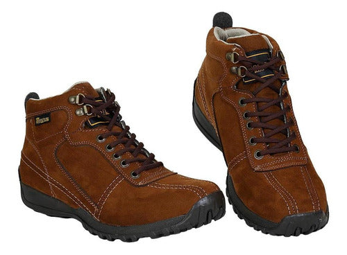 Botin Rooster Boots Hombre Cafe Tipo Nobuk 102