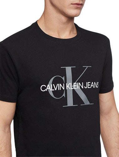 Para editar sol Formación Playera Camiseta Calvin Klein Negra Hombre Original – Abonitos.mx