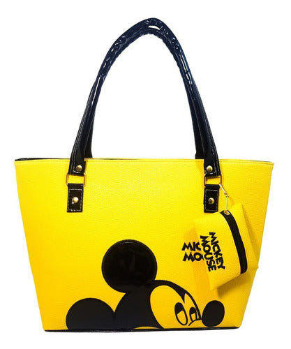 Bolso De Dama Diseño Mickey Mouse Alta Gama Importado