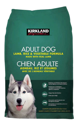 Alimento Kirkland Premium Perro Adulto Cordero Vegetale 18kg