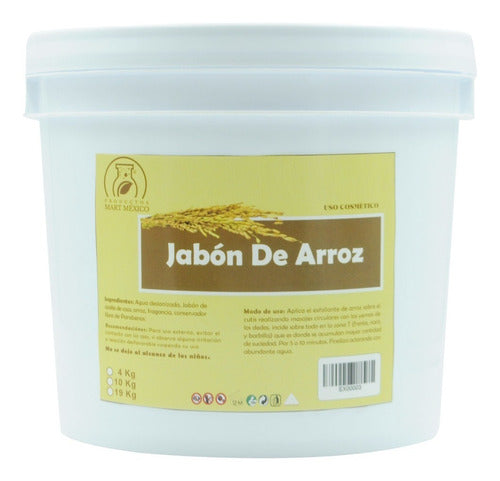Jabón Exfoliante Aclarante Natural De Arroz (4 Kilos)