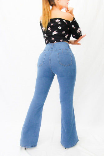 Jeans Acampanados Trend Levanta Pompi Michaelo Jeans Ref0007