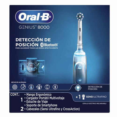 Cepillo Dental Eléctrico Oral-b 8000 3d Sensor De Presión