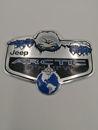 Emblema Sticker Jeep Artic Metalizado