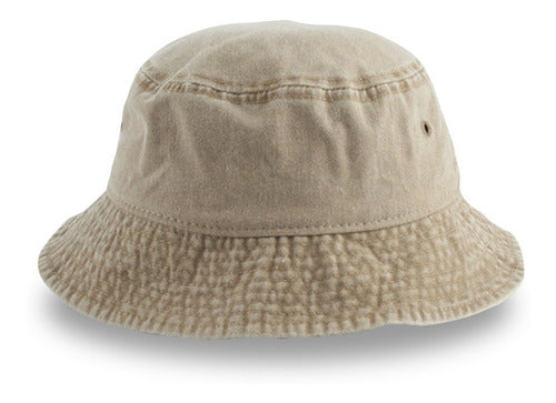 Bucket Hat Hipster Vedicci Gorro Pescador Vintage Deslavado