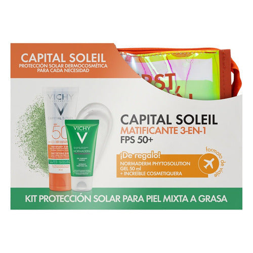 Kit Protección Solar Capital Soleil Matificante 3en1 Fps50+