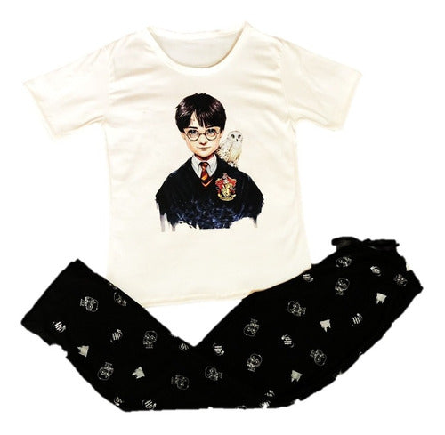 Pijama De  Mujer De Harry Potter Pantalón Y Blusa