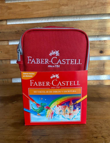 Colores Estuche Escolar Faber Castell Kit Con 34 Piezas