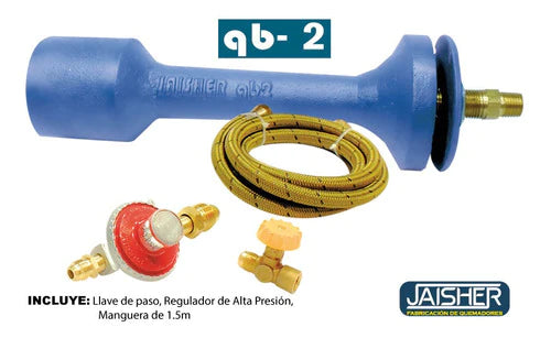 Quemador De Gas Lp Tipo Soplete Para Fragua Qb2 Kit Conex –
