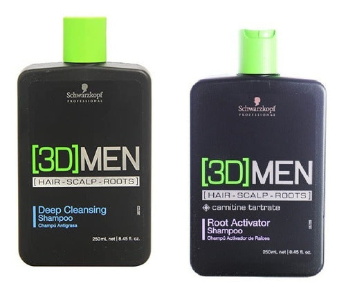 2pzas 3d Men Cleasing Y Activador Shampoo 250 Ml Schwarzkopf