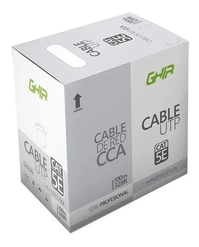Bobina De Cable Gcb-044 Ghia Cat5e Utp 100 Metros Gris /v