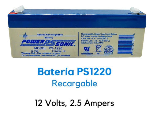 Ps1220 12 Voltios 2.5 Ampers Power Sonic
