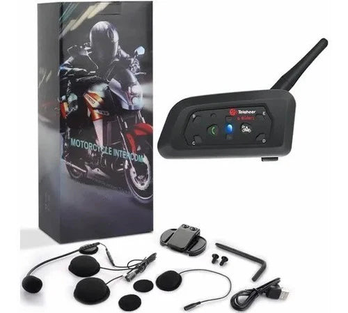 Intercomunicador Motocicleta Para Casco Bluetooth 1pcs, Ip65