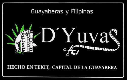 Guayabera Yucateca, Manga Corta, Lino Bordado, D'yuvas