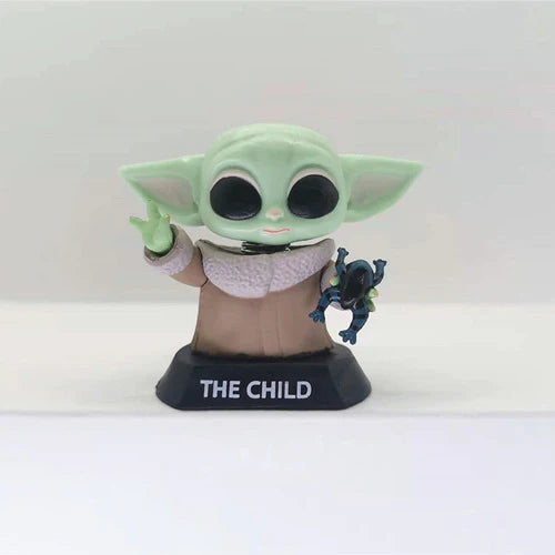 Figura De Star Wars The Mandalorian + Yoda, 2 Piezas