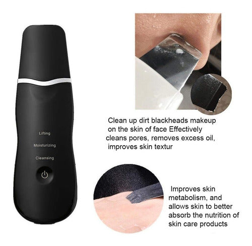Limpiador Facial Ultrasonido Scrubber Peeling Exfolia Acné