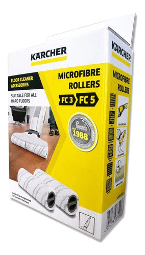 Kit De Rodillos De Microfibra Gray Original Kärcher® P/ Fc 5