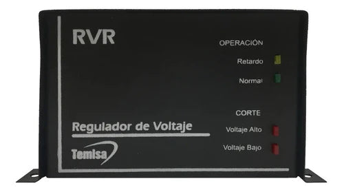 Regulador De Voltaje Temisa Rvr-2000p 2000va Entrada Y Salida De 127v Ca Negro