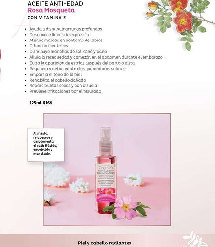 Antiedad Aceite Rosa Mosqueta+ Agua Rosas+ Envío Gratis