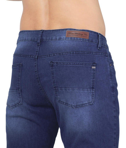 Jeans Básico Hombre Furor Stone 62105611 Mezclilla Stretch