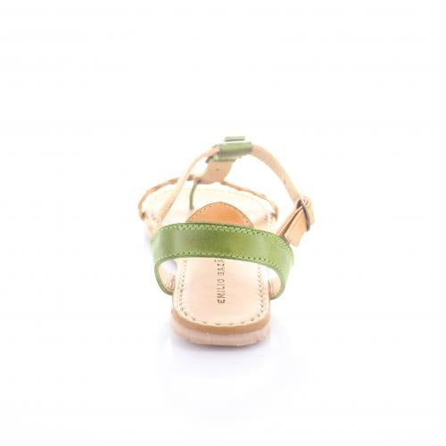 Sandalia Para Mujer Emilio Bazan 539091 Color Verde Tan