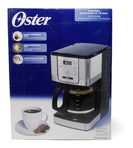 Cafetera Programable 12 Tzas J/vidrio Acero Oster Bvstdc4401