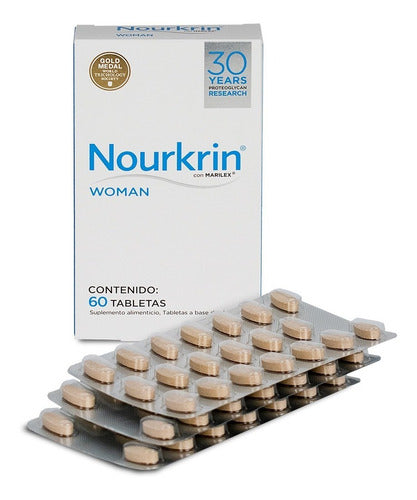 Pack 2 Nourkrin Woman Tratamiento Anticaída Mujer 60tabs