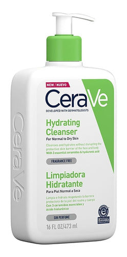 Limpiadora Hidratante Para Piel Normal A Seca Cerave 473ml