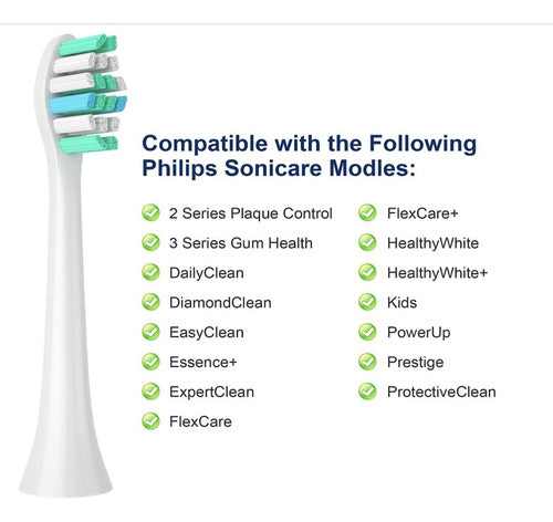 8-pack Cepillo Repuesto Compatible Con Philips Sonicare