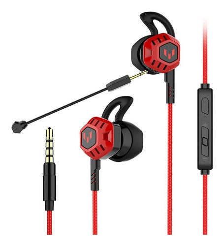 Audífonos In-ear Gamer Langsdom G100x Red