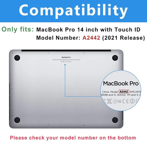Funda Compatible Con Macbook Pro 14 2021 A2442 M1 Pro