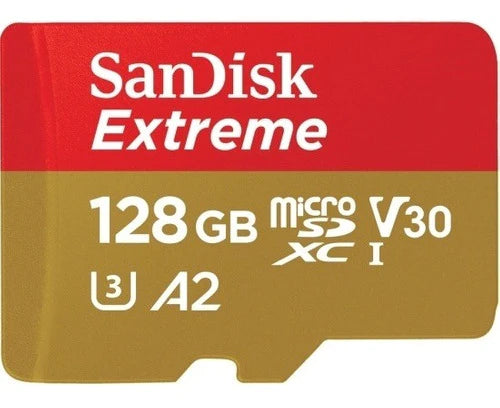 Memoria Sandisk Extreme 128gb Micro Sdxc 160mb S 4k Clase
