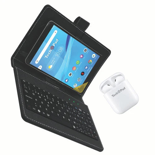 Tableta 8  Ips Techpad 16gb 816 + Audifonos Tws+ Teclado Usb