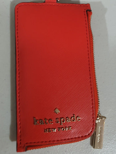 Porta Credencial Kate Spade Cartera Staci Card Case Lanyard