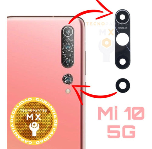 Lente Cristal Refacción De Cámara Para Xiaomi Mi 10