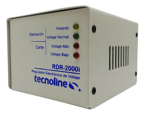 Regulador De Voltaje Temisa Rdr-2000i 2000va Entrada De 127v Ca Y Salida De 100v/130v Ca Blanco