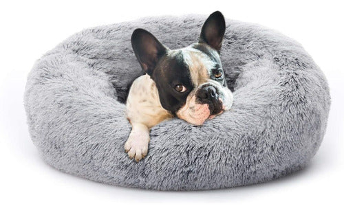 Cama Para Perro Mascota Antistress,  50 Cm (gris Claro)