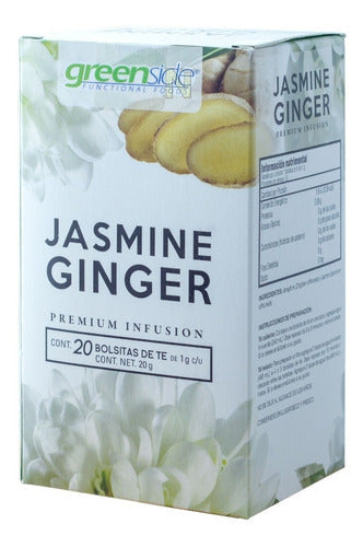 (3 Pzas) Te Jasmine Ginger (20 Bolsitas) Greenside