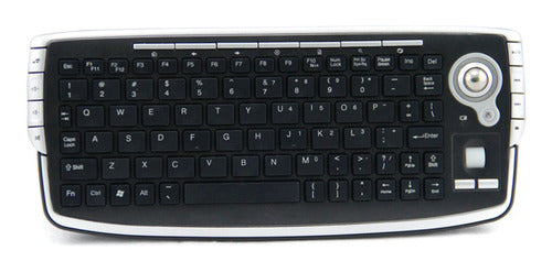 2.4ghz Keyboard With Trackball Optical Mouse Portable