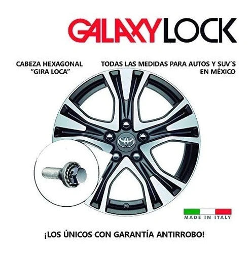 4 Birlos Seguridad Galaxylock Suzuki S Cross Nuev Vitara I/m
