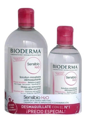 Bioderma Sensibio H2o De 500 Ml + Sensibio H2o 250 Ml Gratis