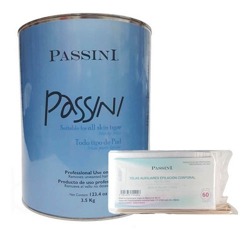 Miel Para Depilar 3.5kg Passini + 6x60 Telas Para Epilación