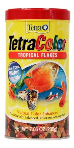 Alimento Tetracolor Tropical Flakes De 200 Gramos 7.06 Oz