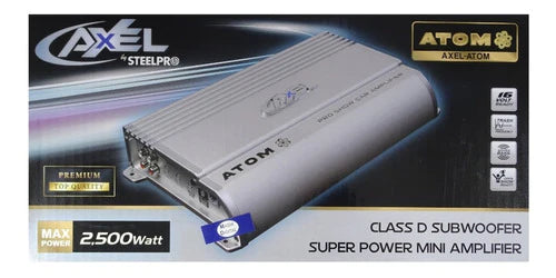 Amplificador Clase D 2500 Watts Axel Atom Steelpro 2ch