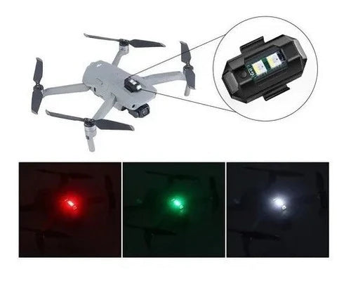 Mini Luz Led Estroboscópica Para Moto Drone, 6 Pzs