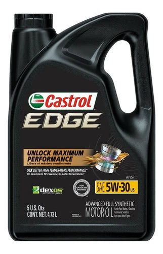 Aceite Castrol Edge 5w30 100% Sintético 4.73 Litros