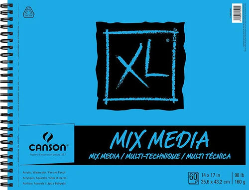 Cuaderno Dibujo Canson Xl Mix Media 35x43.2cm 160g 60hojas