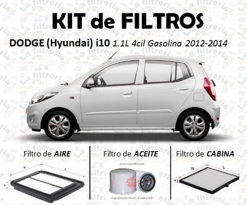 Dodge I10 2012 - 2014 Kit De Filtros